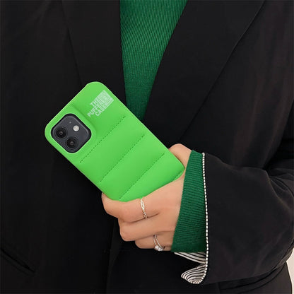 Silicone Puffer Back Cover For Apple iPhone Series